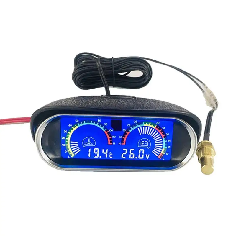 

2 In 1 Gauge Car Meter Water Temp Multifunctional Auto Gauge Fashionable Car Gauge Water Temp Meter With Precise Measurement For