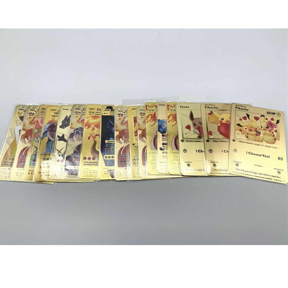 Brand New 27 Pokemon Metal English Kapikachu I Choose You GX EX Vmax Birthday Gift Collection Cards Super Game Anime Kids Toys Brand New 27 Pokemon Metal English Kapikachu I Choose You GX EX Vmax Birthday Gift Collection Cards Super Game Anime Kids Toys