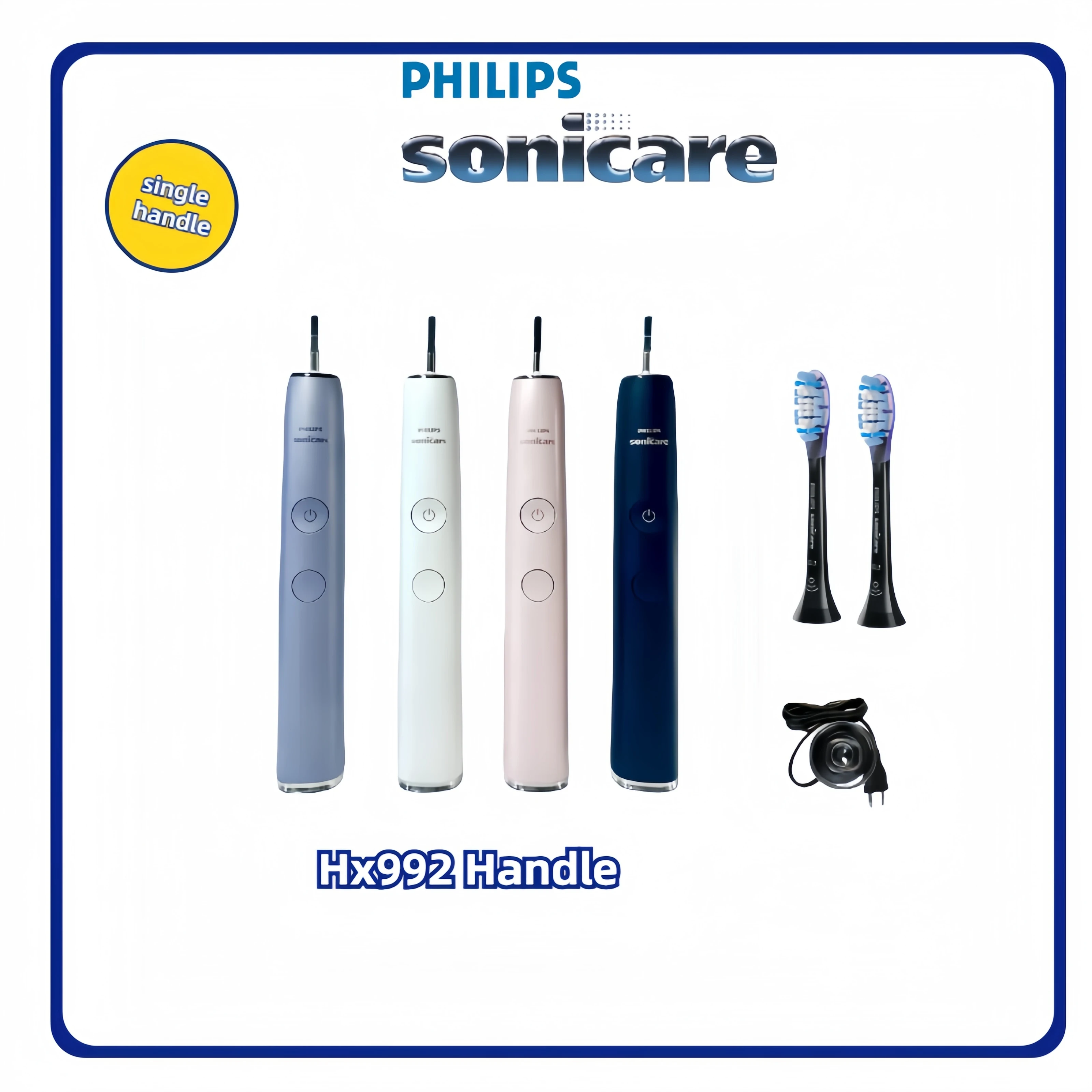 Philips Sonicare 9000 Series Hx992 With 2 Philips Brush Heads G3 SmartSeries Sonic Electric Toothbrush Handle - AliExpress