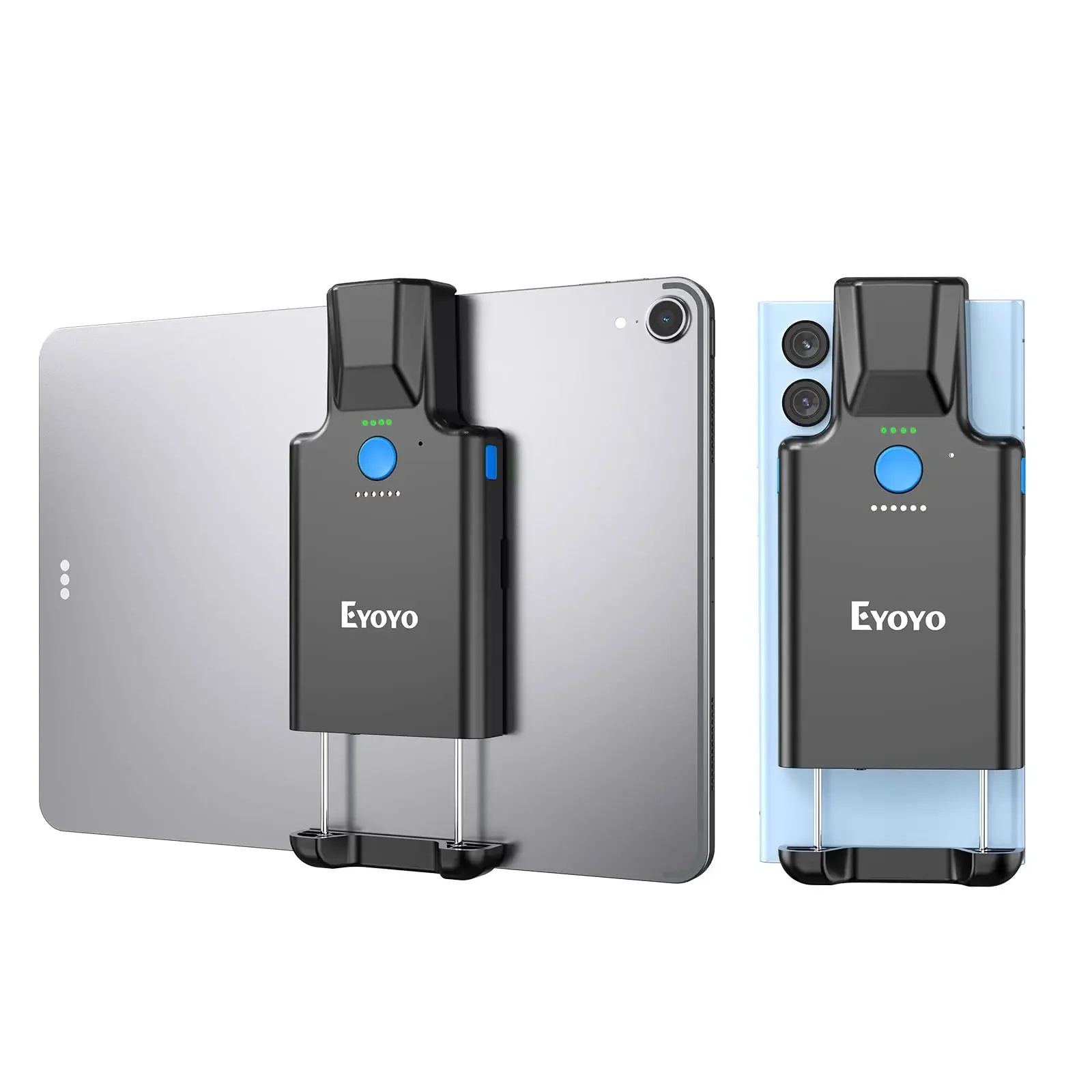 Eyoyo EY-036Plus Wireless Bluetooth 1D 2D Barcode Scanner Back-Clip 3000mAh