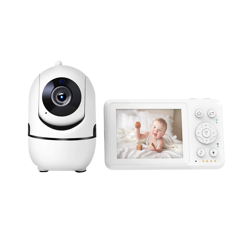 

3.2Inch Wireless PTZ Intercom Baby Monitor 2X Zoom Temperature Monitoring Nanny Cam Babysitter Wireless Digital Camera