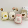 Korean Canvas Kids Backpack Kawaii Children's Handbags for Girl Kindergarten Boy Schoolbag Cartoon Bear Bunny Toddler Bag 2