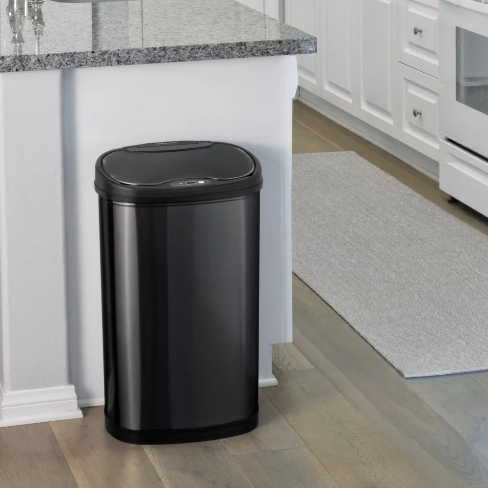 

13.2G / 50L Motion Sensor Kitchen Trash Can Trash 20 Liters Stainless Steel Kitchenware Ideas Rice Container Rubbish Bin Dustbin