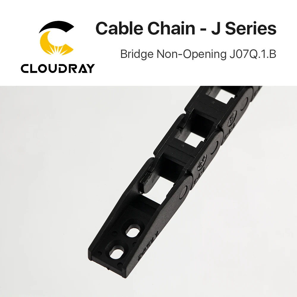Cloudray Cable Chains 7*7mm Bridge Type Non-Opening 1 Meter Plastic Towline Transmission Drag Chain for Machine