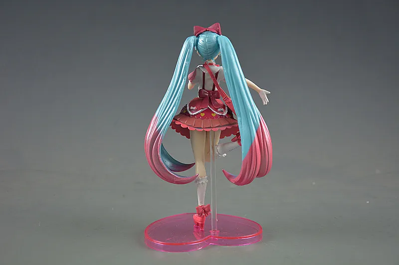 venom toys 16cm Anime Pink Hatsune Miku Sakura Action Figures Toy Girls Pvc Figure Model Toy Glass Cover Collection Ornaments Creative Gift neca toys