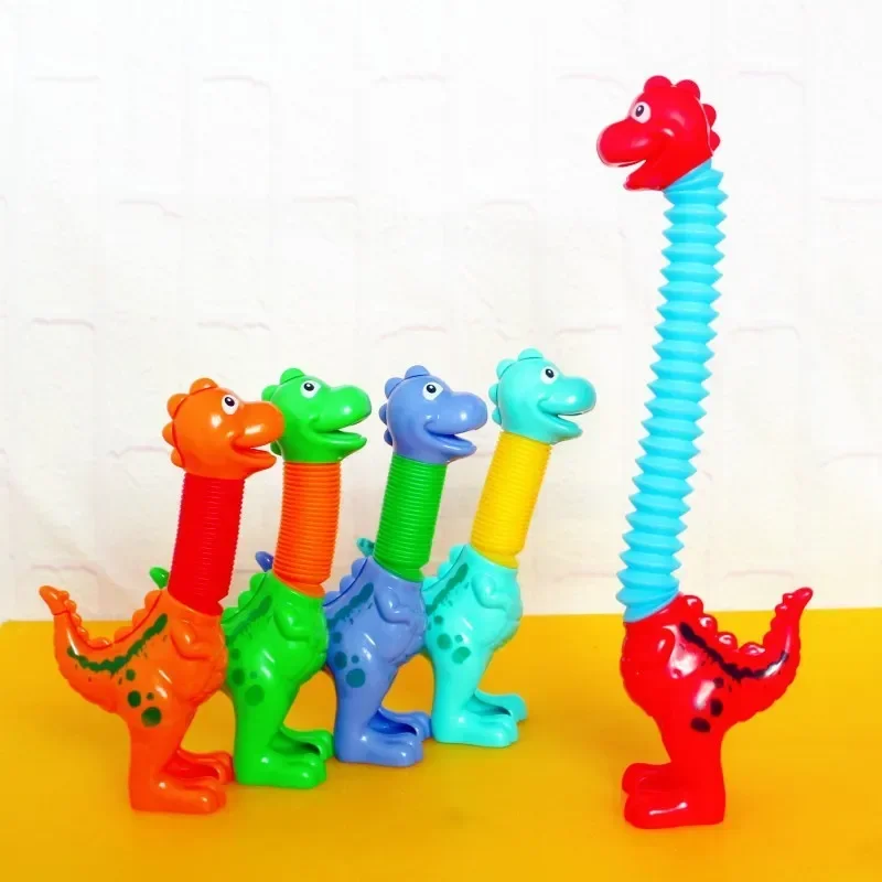 

Kawaii Children Suction Cup Dinosaur Giraffe Toys Telescopic Giraffe Toy Sensory Toys Stress Relief Toy Squeeze Toy For Kids
