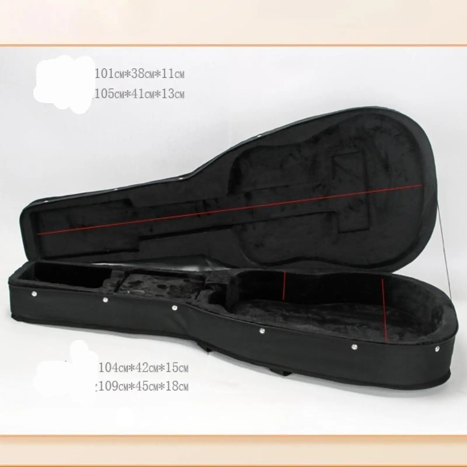 Guitar Case Gig Bag Protection Water Resistent Portable with Handle Acoustic Guitar Carrying Case Hard Box Electric Guitar Case Guitar Case Gig Bag Protection Water Resistent Portable with Handle Acoustic Guitar Carrying Case Hard Box Electric Guitar Case