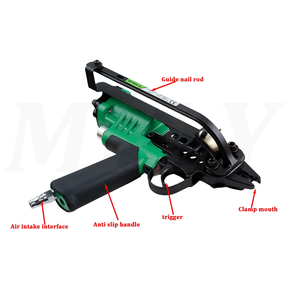 Pneumatic C-type nail gun, car seat cushion, sofa cushion, spring mattress bundl
