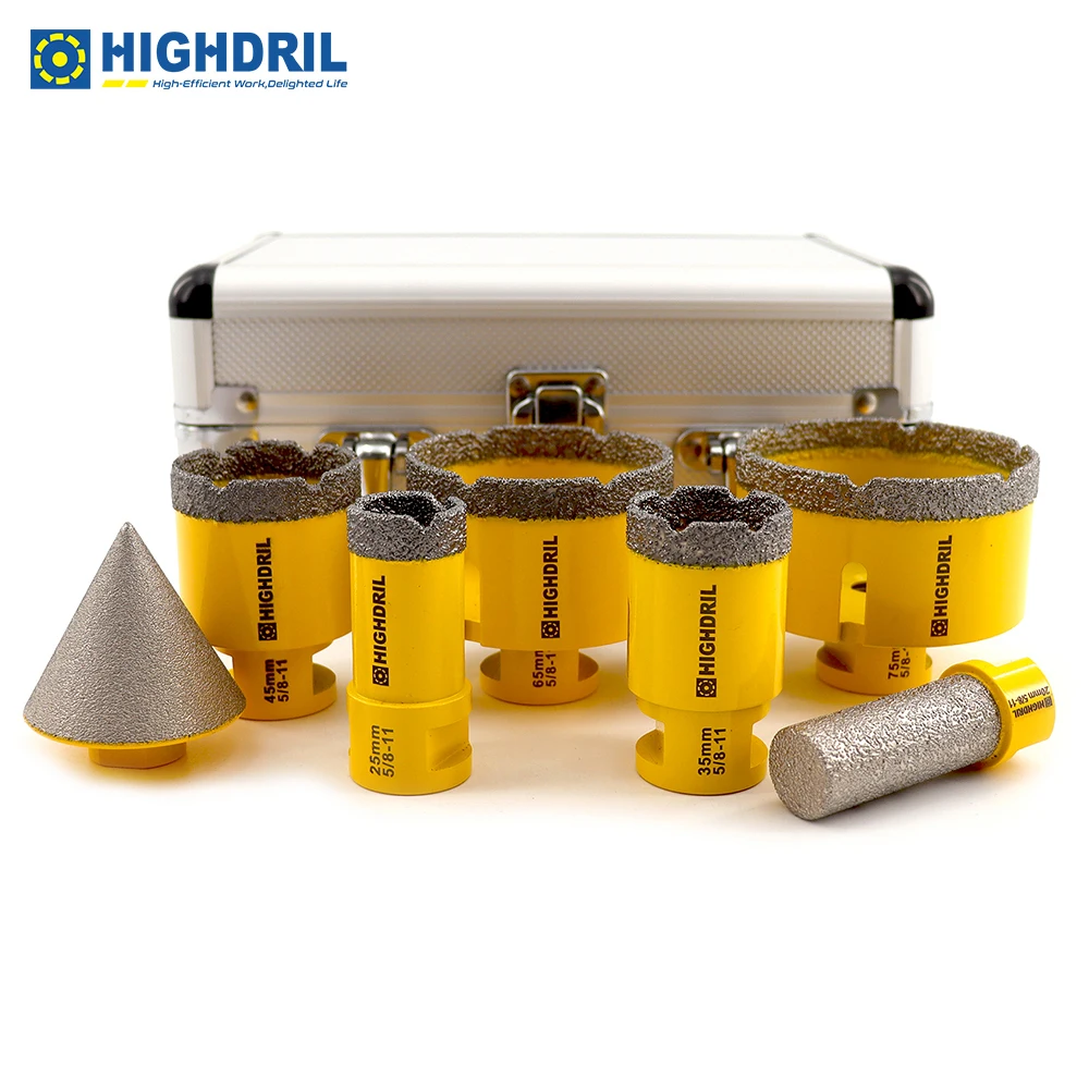 HIGHDRIL1set7pcsDrillBitsMillingBitForDrillCoreHolesOn