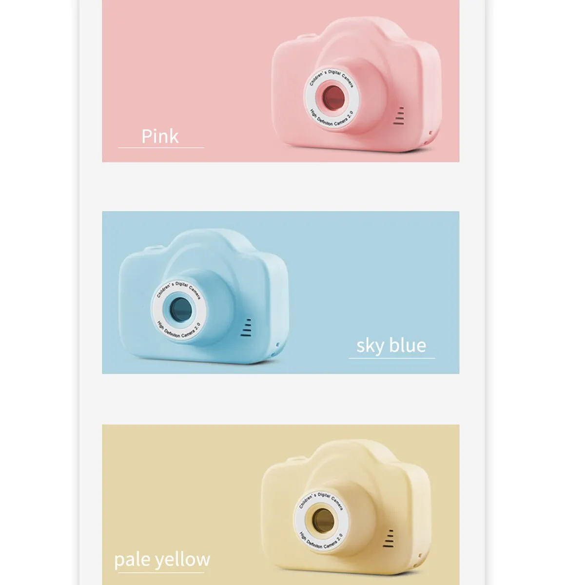 20 Megapixel A3 Children's Camera Mini Mini Slr Camera Cartoon Toy Digital With 32g Memory Card And Card Reader digital camera wooden camera toys