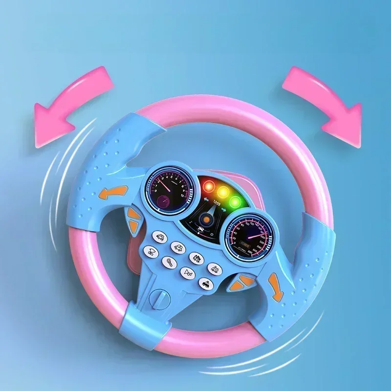 Infant Shining Interactive Steering Wheel Toy for Early Childhood Development