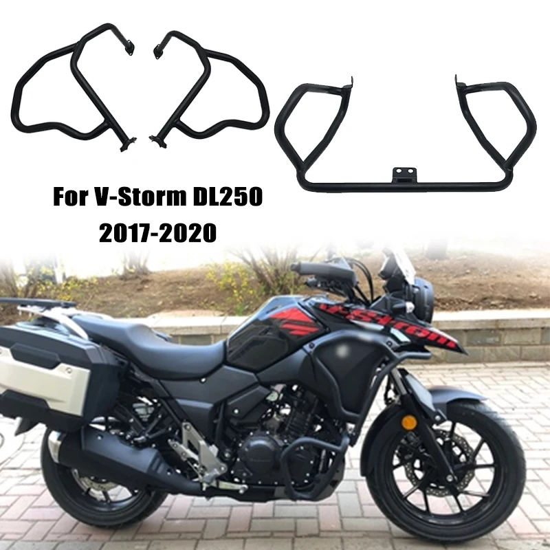 

DL250 Bumper Upper&Lower Engine Guard Highway Freeway Crash Bar Fuel Tank Protector For Suzuki V-Storm DL 250 2016-2020 2019