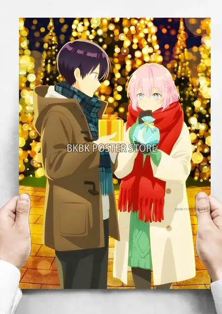 Kawaii Dake Ja Nai Shikimori San Poster Kraft Paper Print Nostalgia Bedroom Painting Cartoon Wall Sticker Aesthetic Posters Aliexpress