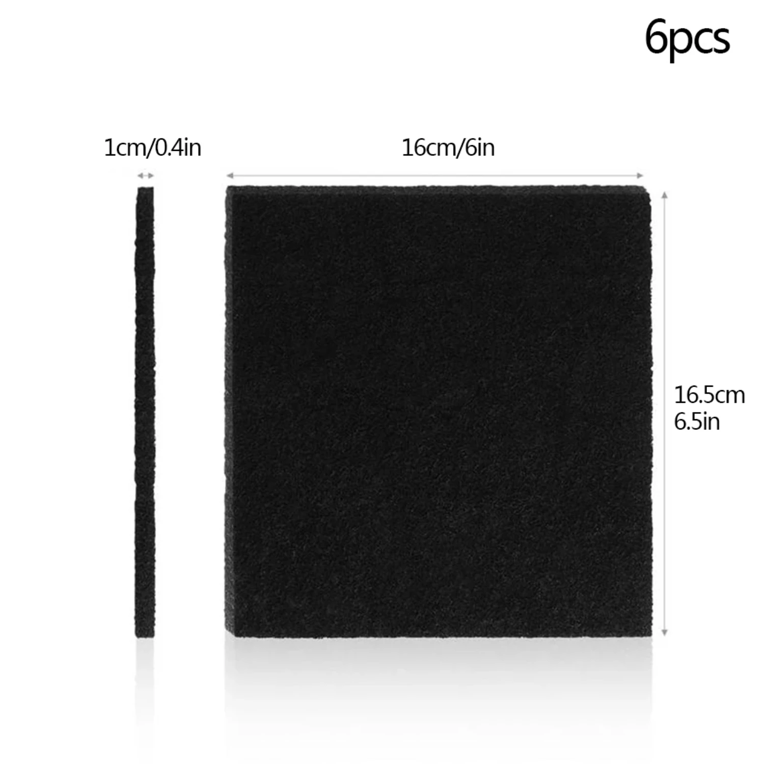 Pet Litter Box 6-Pack Carbon Filters