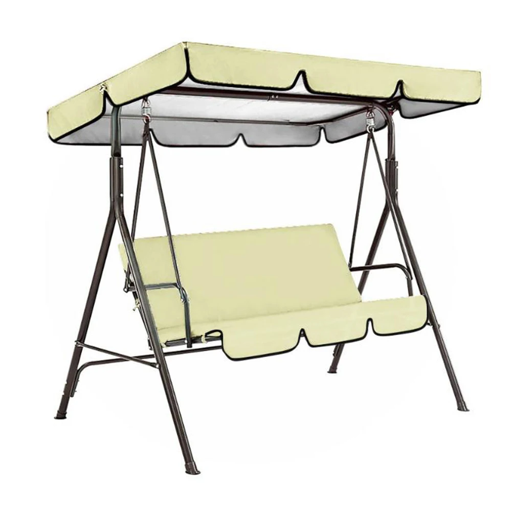 Description Picture 2 of itemGarden Swing Canopy Seats Replacement Set Seats Covers + Swing Canopy Cover Waterproof Roof Canopy Replacement Swing Chair Awn