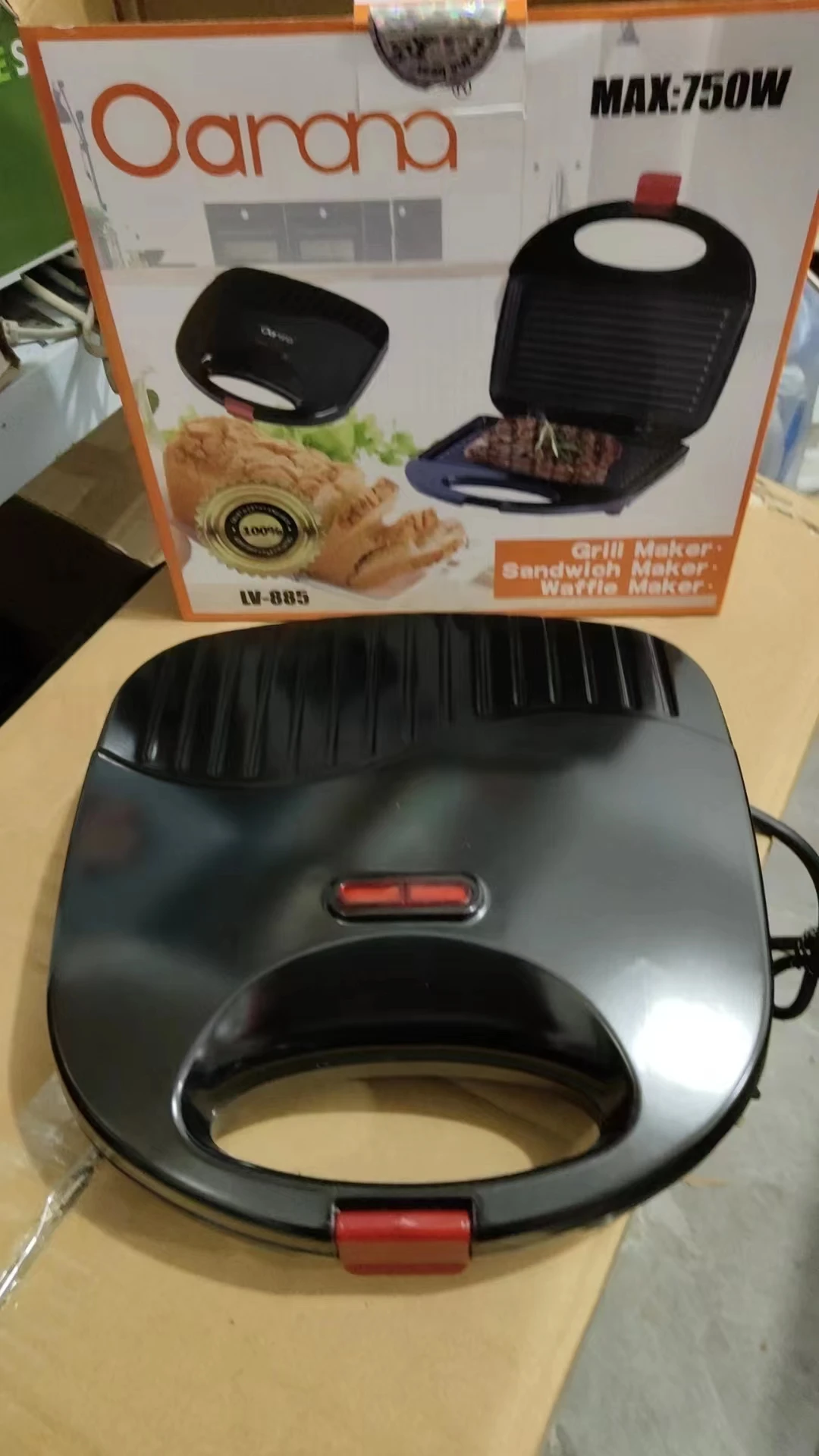 Home Small Waffle Mini Children's Breakfast Fast Heating Fat Reduction Healthy Electric Sandwich Maker