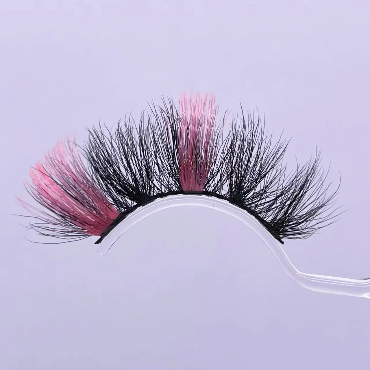 Hot Fake Color False Eyelashes European and American 20mm Thick Curly Synthetic Eye Tail Colored Eyelashes