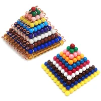 Baby Toy Montessori Colorful Beads Stair Math Toy Teaching Aids Square 1 to 10 Preschool Early Learning Kids Toys for Children 1