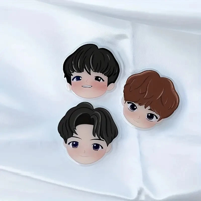Korean Popular Idol Boy Group Phone Stand Acrylic Socket Grip Holder Retractable Lazy Stand Anime Character Phone Holder — view 3