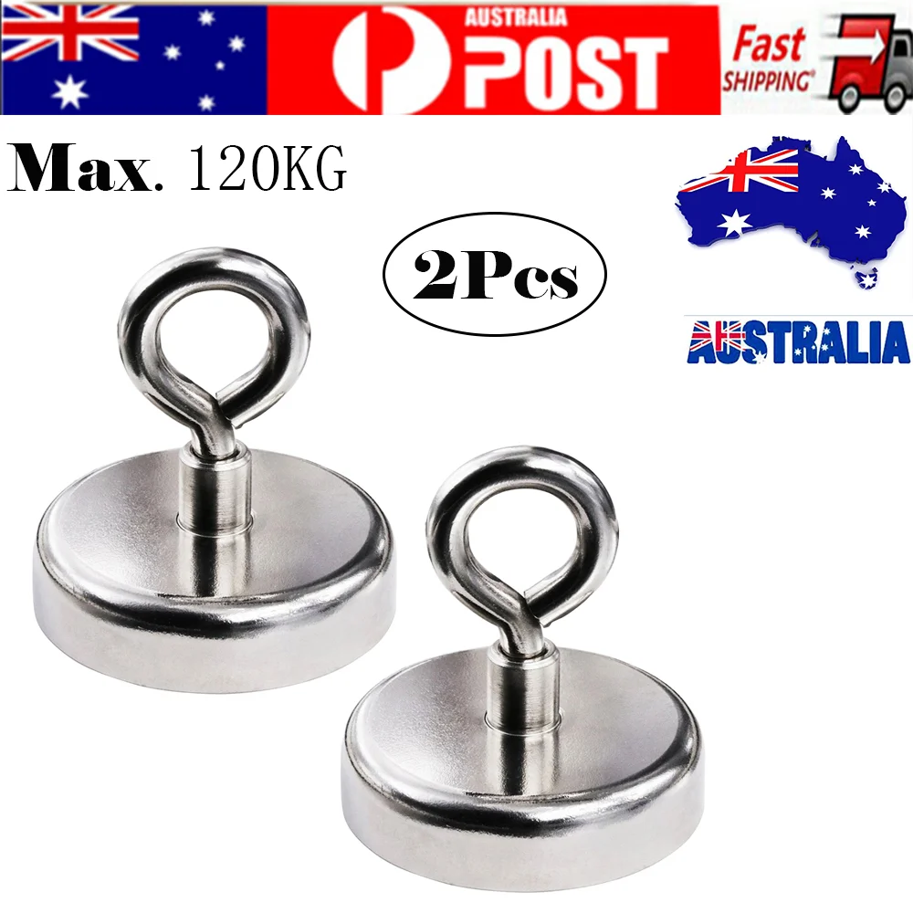 

Magnetic Hooks, Pulling Earth Magnetic Hooks Tool with Countersunk Hole Eyebolt for Home, Workplace, Kitchen, Office Garage