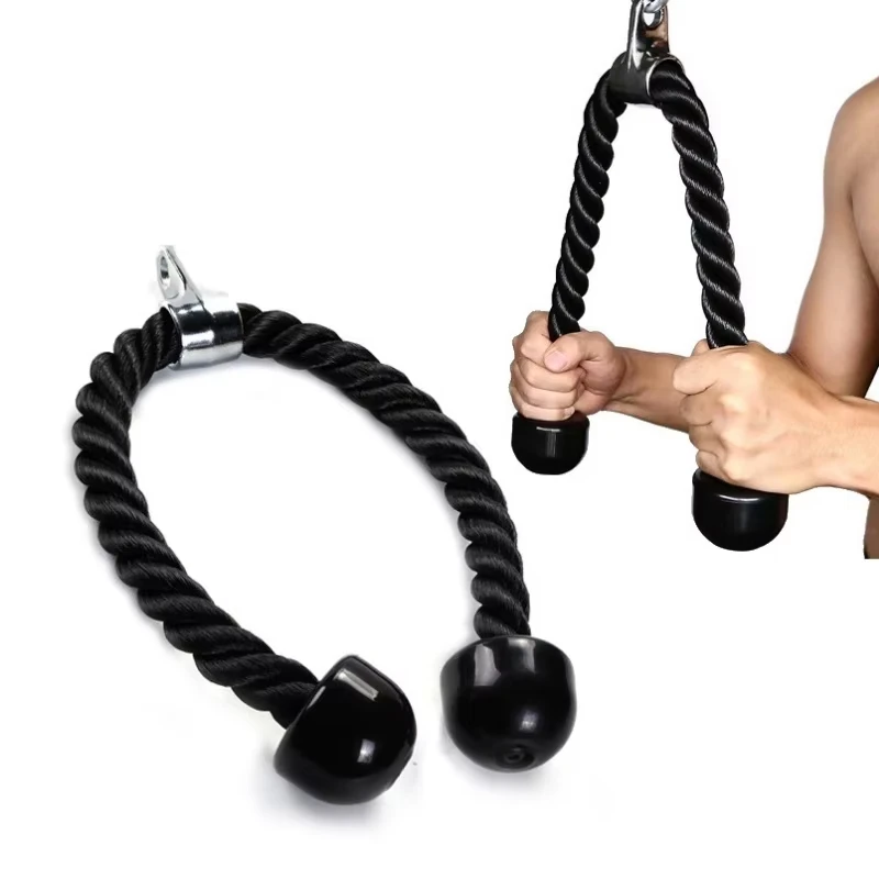 Tricep Rope Push Pull Down Cord For Bodybuilding Exercise Gym Workout for Home or Gym Use Fitness Exercise Body Equipment