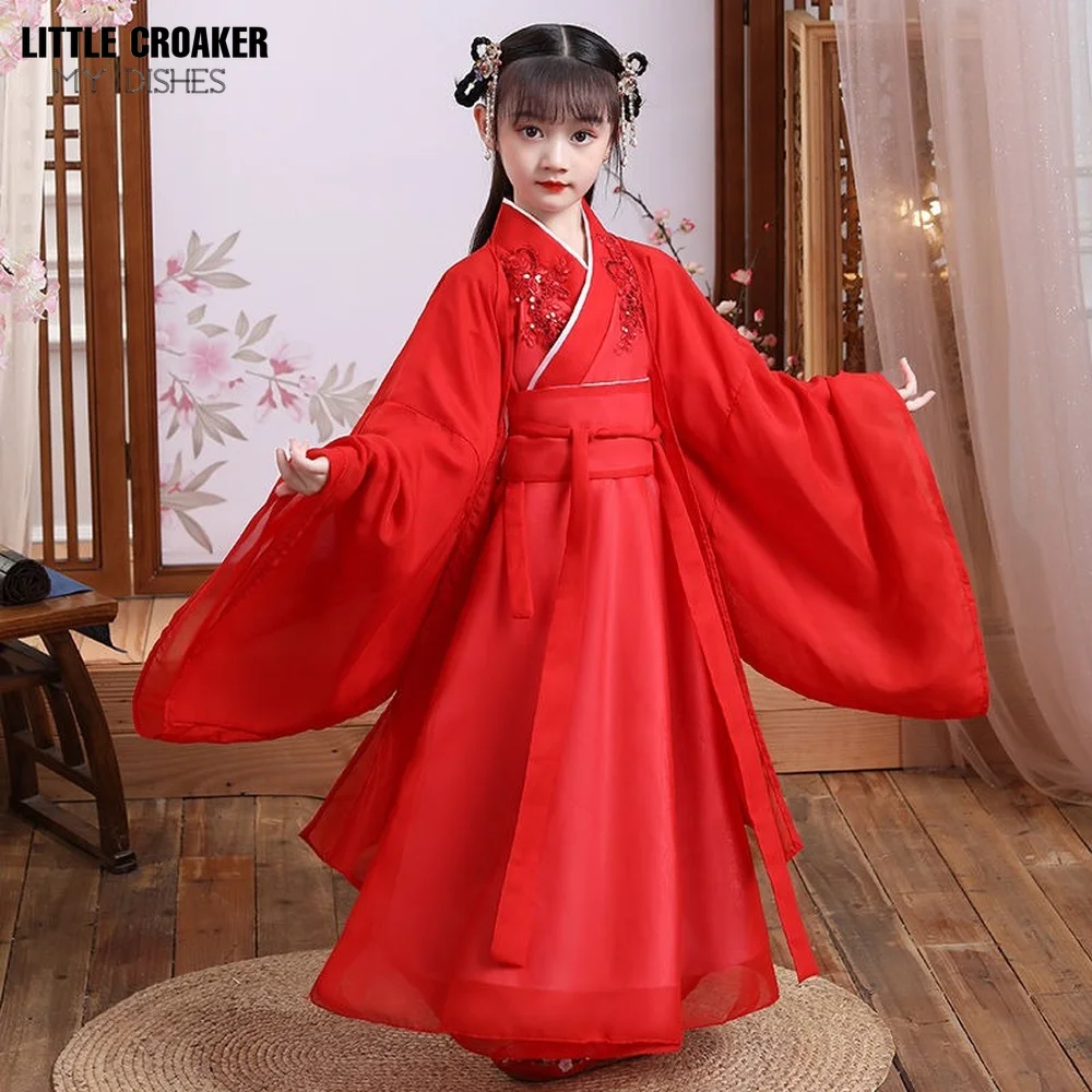 

Halloween Costume for Kids Girls Hanfu Super Fairy Cosplay Children's Clothing Chinese Christmas Little Girl Ancient Dress