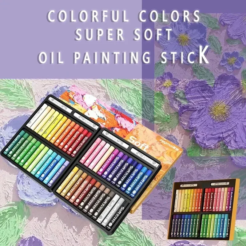Non-toxic Student Graffiti Stick Super Soft Heavy Color Oil Painting Stick Set To Draw The Perfect Easter Decorations
