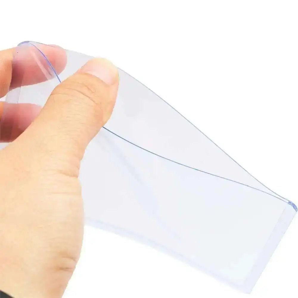 벽 또는 창문용 접착 테이프가 있는 A3 A4 A5 A6 Pvc 플라스틱 사인 홀더 슬리브 - 투명