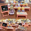 1/12 DIY  Simulation Forest Rabbit Animal Family Dollhouse Critters School Desk Toy Role Play for Kids Birthday Gift For Girls 4