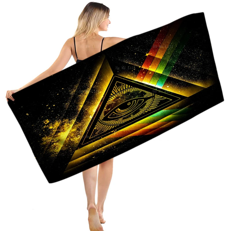 

The Eye In The Geometry And The Light Around It Quick Drying Towel By Ho Me Lili Fit For Yoga