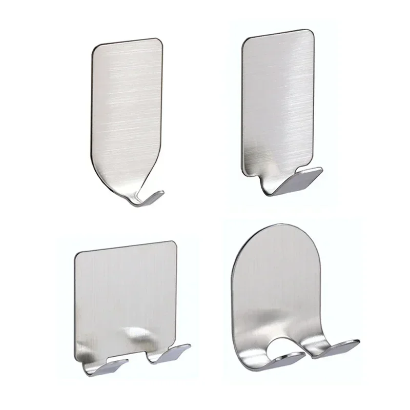 Razor Holder Razor Storage Box Stainless Steel Razor Bracket for Men's Shaver Holder Shelf Bathroom Razor Holder Wall Adhesive Storage Hook Kitchen Hanger Rack