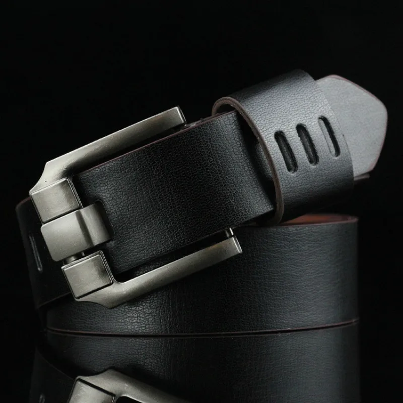 blue leather belt New Belts for Men Luxury Designer Brand Alloy Buckle Fashion Male Vintage Waist Strap Soft Pu Leather Waistband  Designer Belt mens designer belts Belts