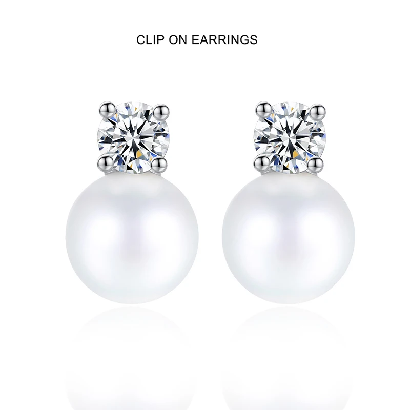 Korean Style Imitation Pearl Clip on Earrings For Women Non Pierced Drop Ear Clips Wedding Jewellry