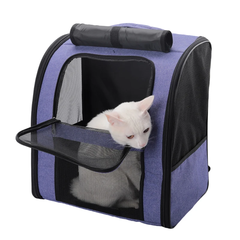

Cat Backpack Pet Carrier Cat Bag Breathable Kitty and Puppy Carrier Shoulder Bag Portable Outdoor Backpack Pet Carriers Supplies