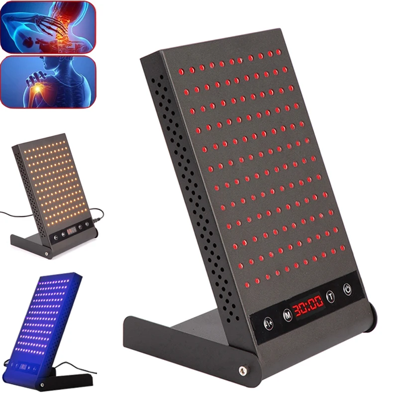 

Устройство для фототерапии для домашнего использования, инфракрасное, нм и нм, с таймером, регулируемая подставка для всего тела, лица, ухода за кожей, облегчения боли