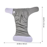 Milisten MenS Briefs Diaper Cover Adult Pocket Diaper Reusable Washable Adult Cloth Diaper Adult Nappy Absorbent Diaper 2