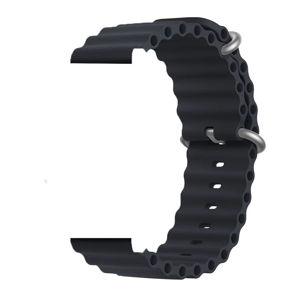 Ocean Loop 22mm Sport Silicone Strap Wristband Bracelet
