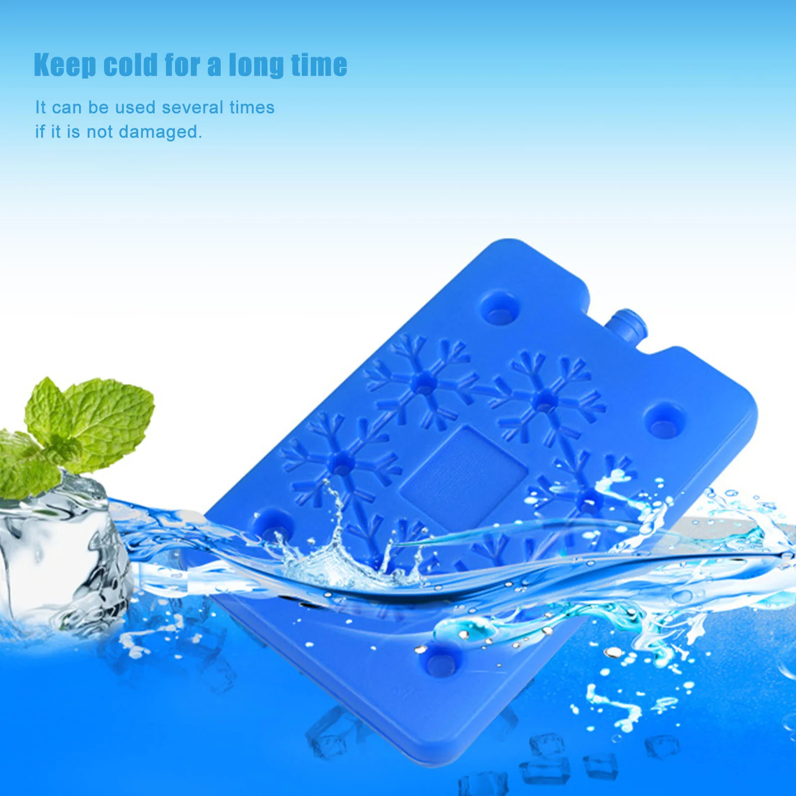 2pcs Ice Packs For Lunch Boxes Anti-leakage Ice Pack Lunch Long Lasting Reusable Small Packs For Cold Storage Cooler Dry