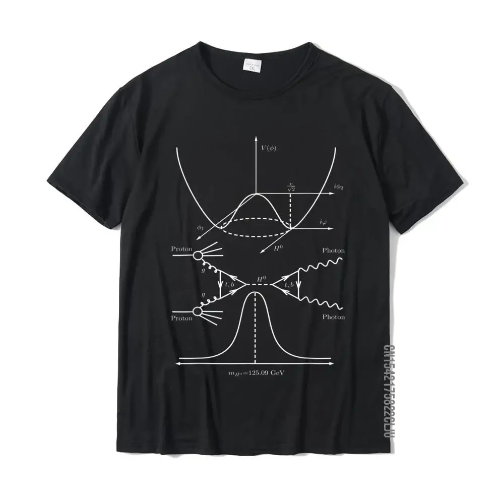 

Higgs Boson Particle Physics Feynman Diagram Student Teacher T-Shirt Tops Tees Hip Hop Custom Cotton Man T Shirts Custom
