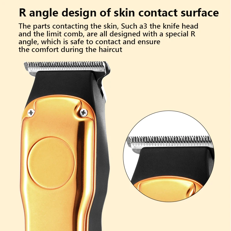 Professional Barber Hair Clipper Rechargeable Electric Cutting Machine Beard Trimmer Shaver Razor for Men Cutter