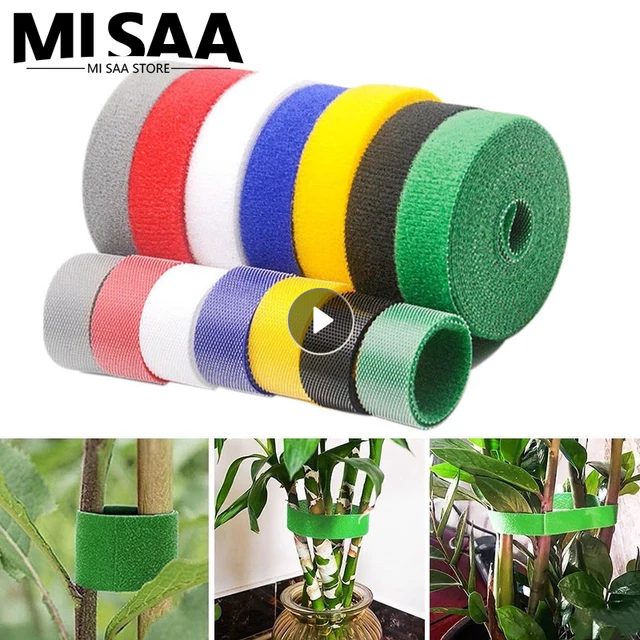 Növénykötegek Újrahasznosítható Hurokcsomag -Önmaga Ragasztó Rögzítő Nejlon Heveder Szervező Clip Huzal Tartó Kezelése Diy Kiegészítők