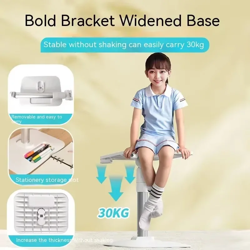 Eary Book Stand for Reading Height Up to 30inch Adjustable Hands-Free Holder for Laptop Phone Tablet Rotated and Liftted Support