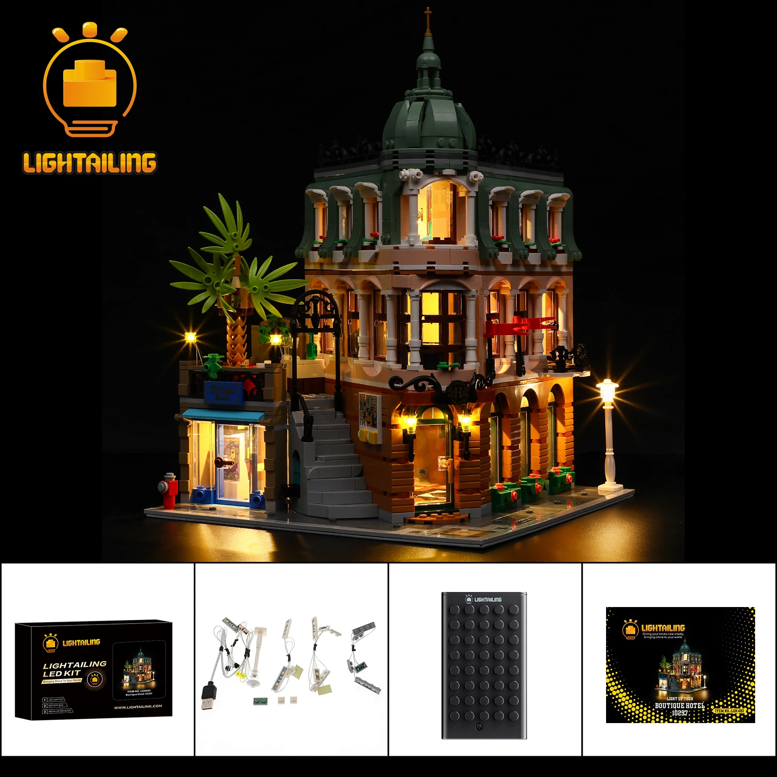 Lightailing Kit Luci A Led Per 10297 Boutique Hotel Building Blocks Set (Non Includere Il Modello) Giocattoli Per Bambini