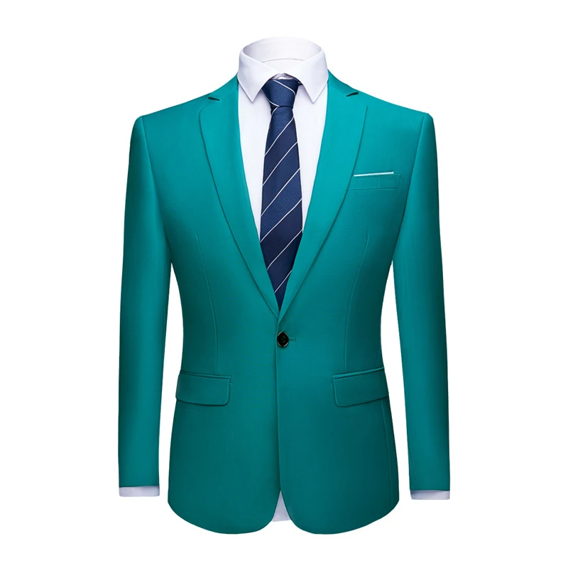Men Fashion Casual Slim Fit Suit Jacket Formal Business Social Wedding Party Blazers Plus Size 5XL-S men suits jackets