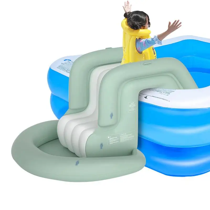 Play Pool Center Thicken Floating Water Slides For Kids Fun Summer Water Playing Toys For Sisters Brothers Sons Daughters Family