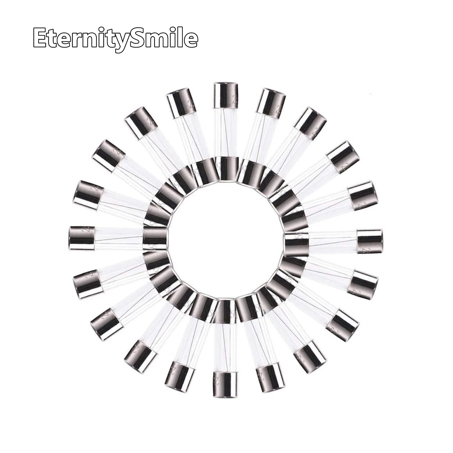 100Pcs/Set Quick Blow Glass Tube Fuse Assorted Kits 10Values 5x20mm Fast-blow Glass Fuses 0.2A 0.5A 1A 2A 3A 5A 8A 10A 15A 20A