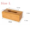 Bamboo Tissue Box Car Home Rectangle Shaped Tissue Container Towel Napkin Tissue For Home Office Desktop Organize tissue boxes 4