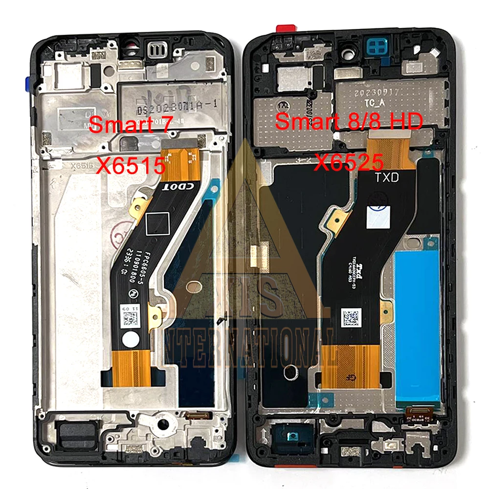 

For Infinix Smart 7 X6515 LCD Smart 7 HD X6516 LCD Frame Screen Touch Panel For Infinix Smart 8 HD X6525 LCD Smart 8 Display