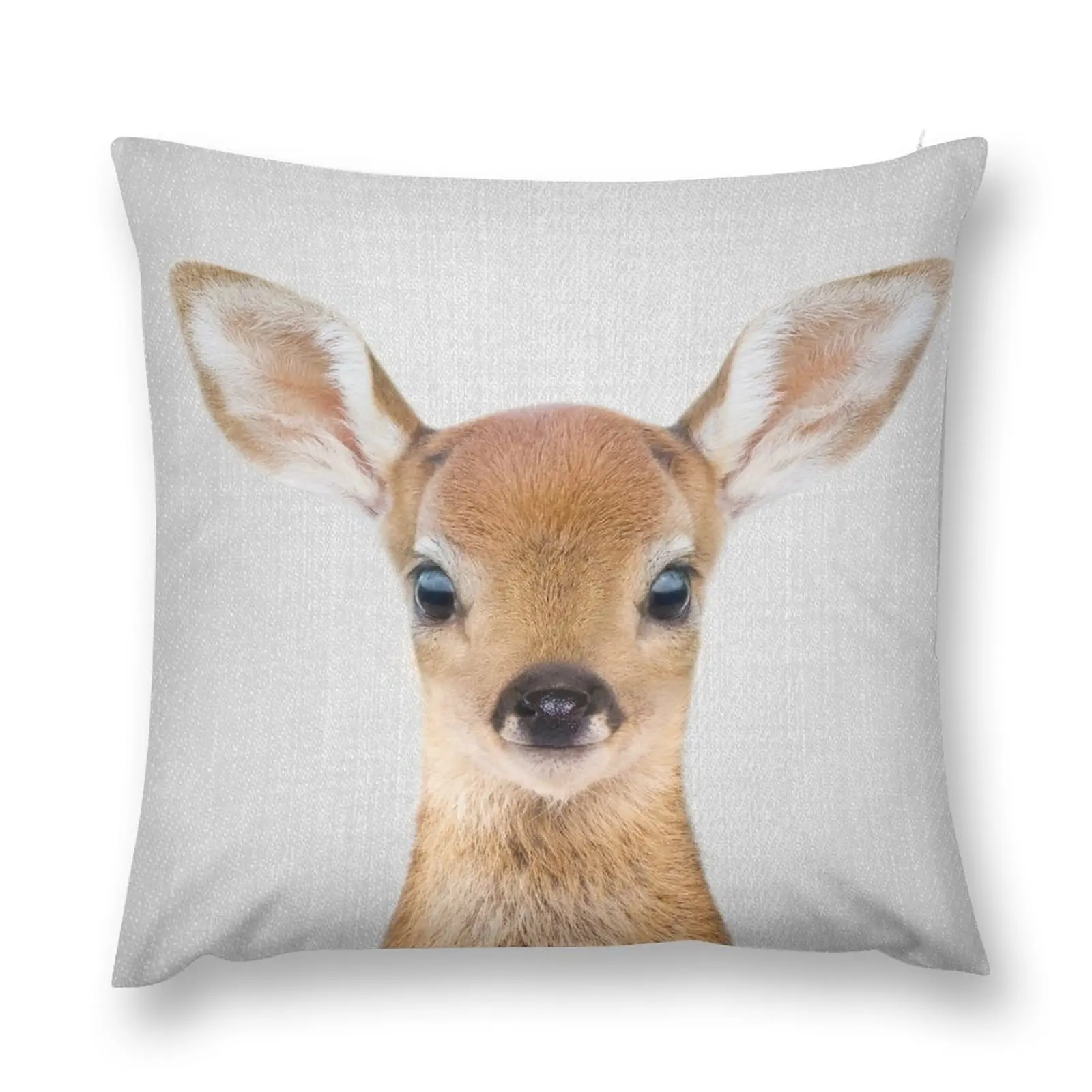 

Baby Deer - Colorful Throw Pillow Pillows Aesthetic Christmas Covers For Cushions