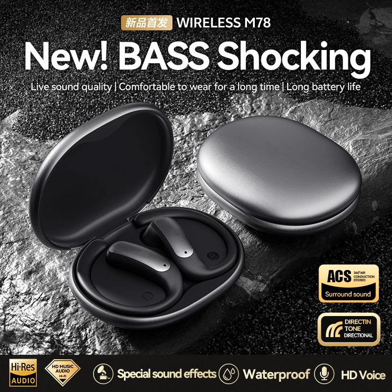 Ergonomic Wireless Over-Ear Bluetooth Earphones with Extended Comfort and Long Battery Life